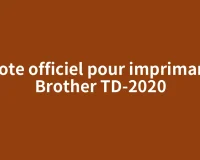 Pilote officiel pour imprimante Brother TD-2020