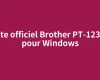Pilote officiel Brother PT-1230PC pour Windows