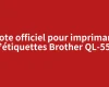Pilote officiel pour imprimante d&rsquo;étiquettes Brother QL-550
